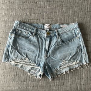 FRAME Le Cutoff Denim Shorts - Size 28